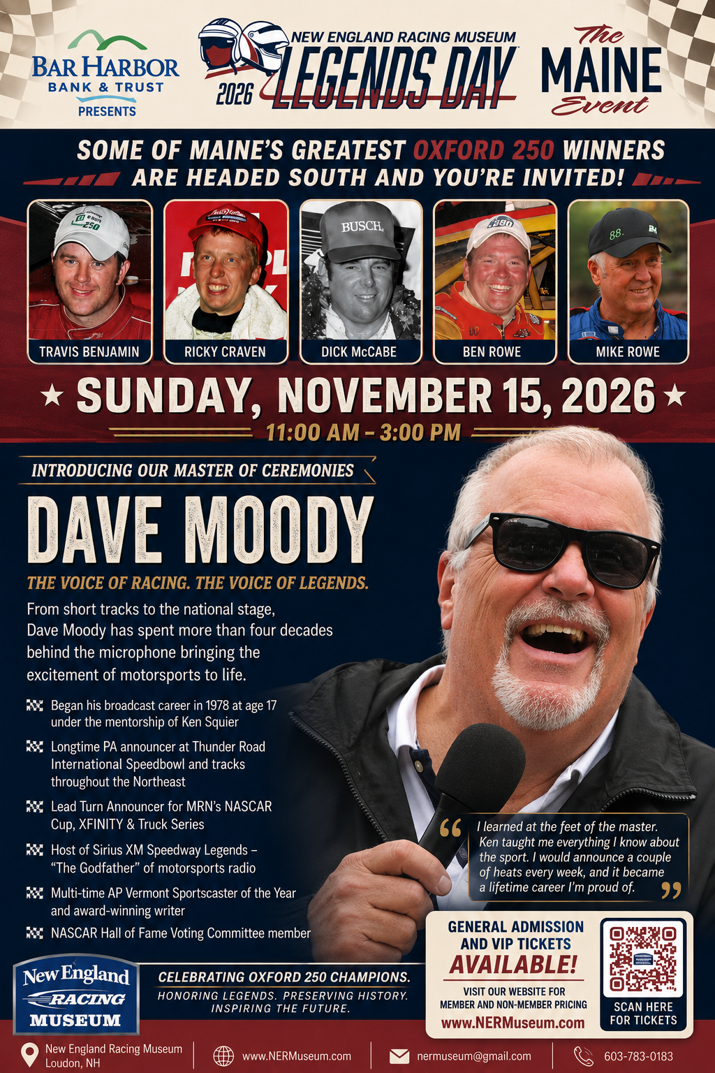 2026 Legends Day Ticket